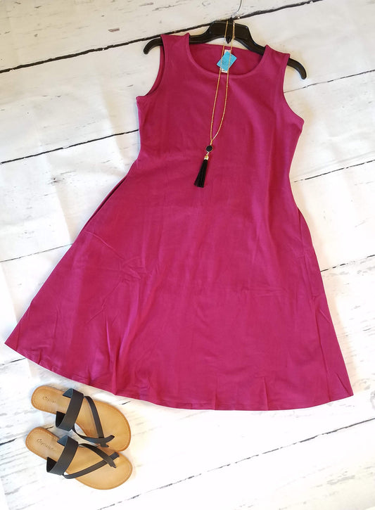 Wine Boutique Midi Tank Dress