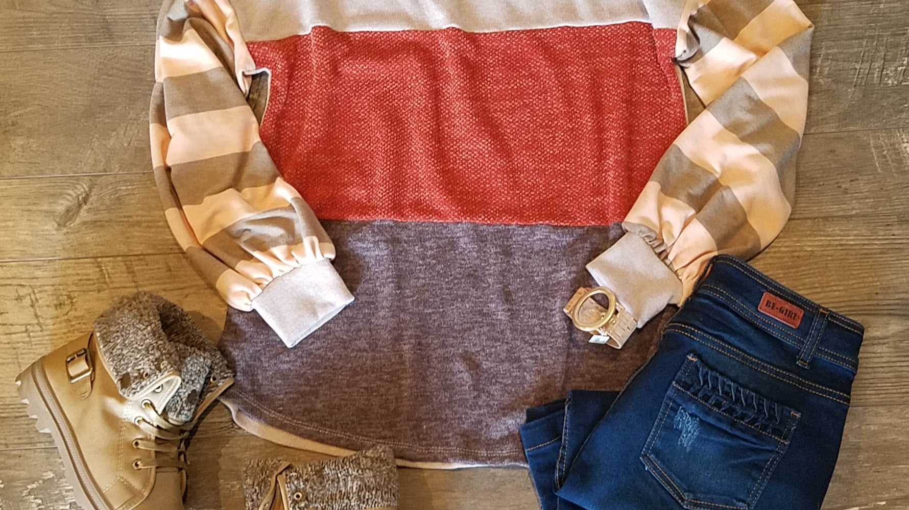 How To Wear Striped Lightweight Sweater Shirt Boutique Outfit