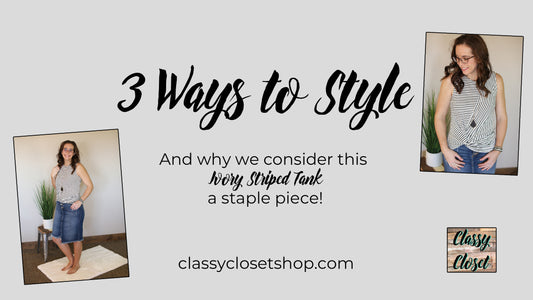 How to Style Three Outfits from One Shirt Classy Closet Modest Fashion Boutique