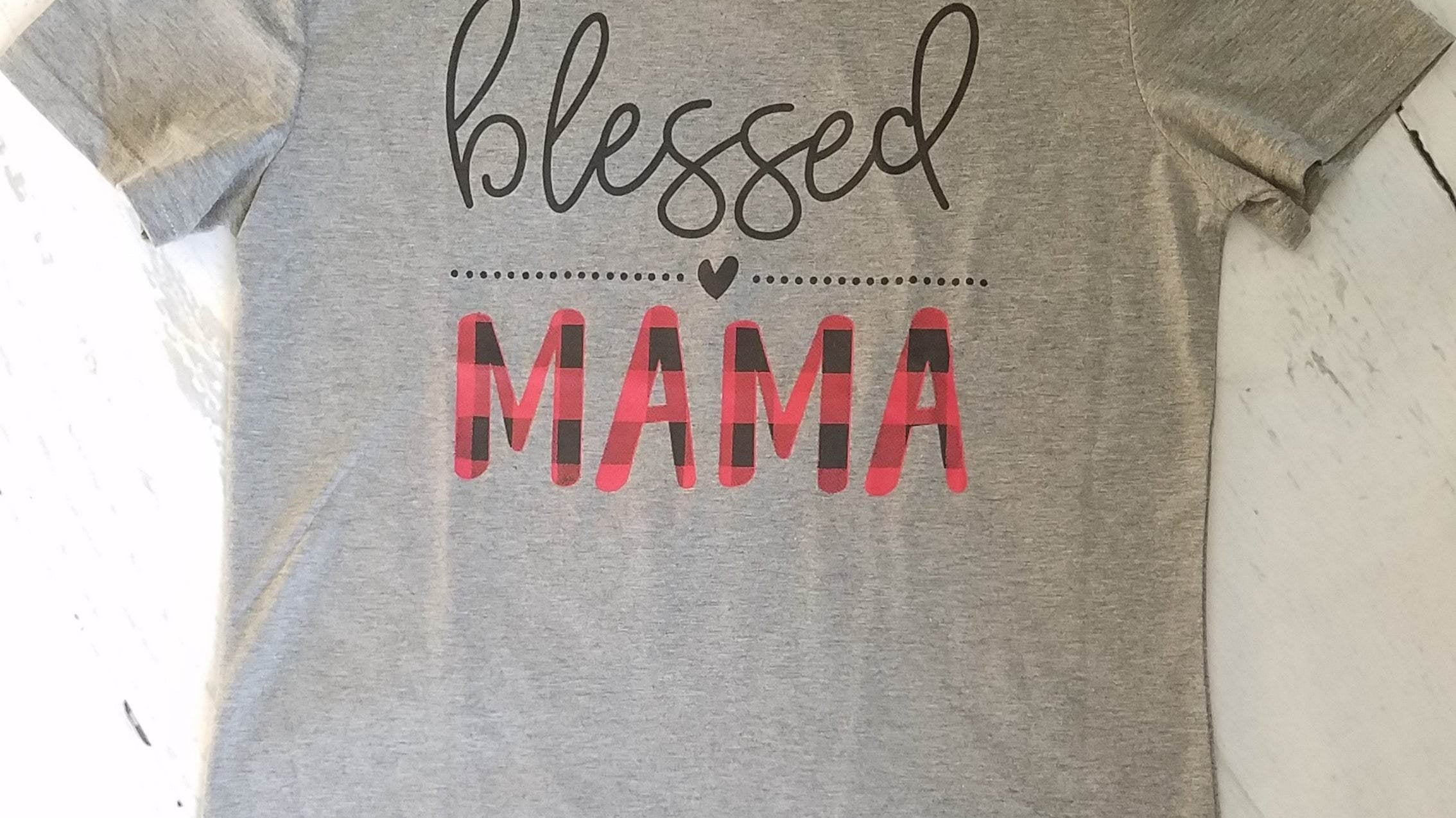 Blessed Mama Grey Boutique Shirt - Classy Closet Shop