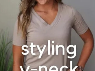 3 Ways to Style a Layering V-Neck Tee into Fall Outfits