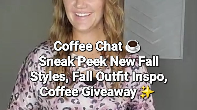 Coffee Chat ☕️ New Fall Outfit Sneak Peeks, Try-On Fall Outfit Inspo, Coffee Giveaway ✨️