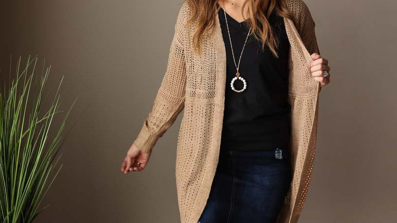 Styling the Khaki Lightweight Cardigan for Spring Occasions