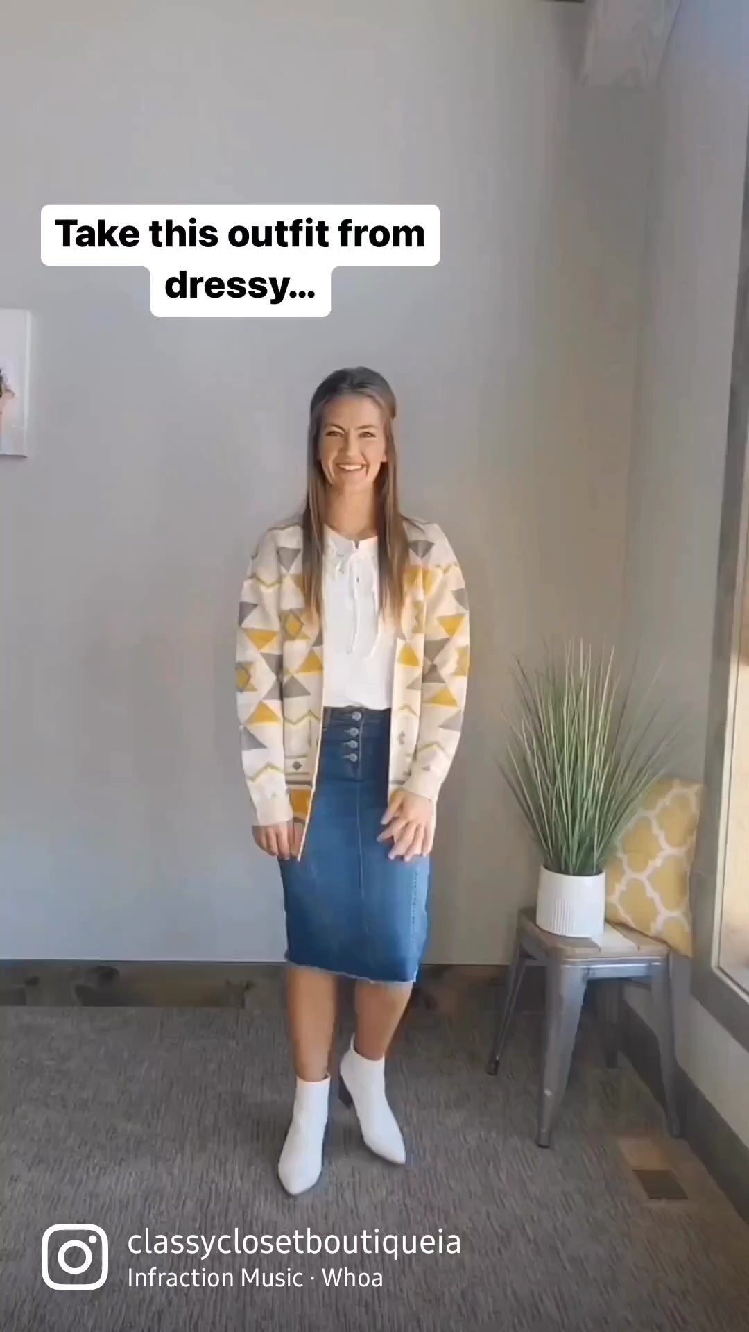 2 Ways to Style: Geometric Cardigan