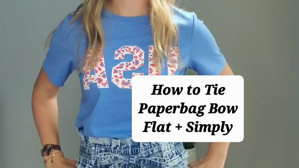 How to Tie your Paperbag Bow Flat + Simply