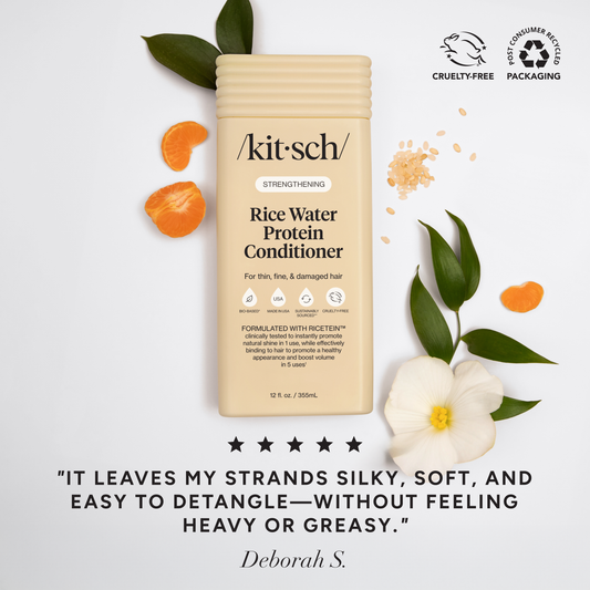Kitsch Strengthening Rice Water Protein Conditioner | Shine & Volume Boost
