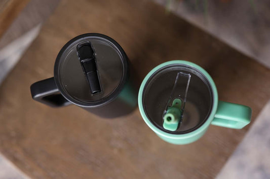 40oz BLACK Frosted Stainless Tumbler