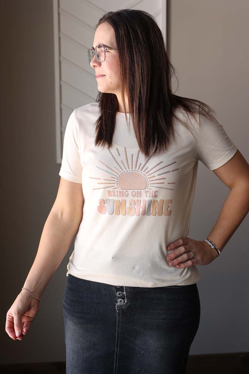 Natural "Bring On The Sunshine" Tee