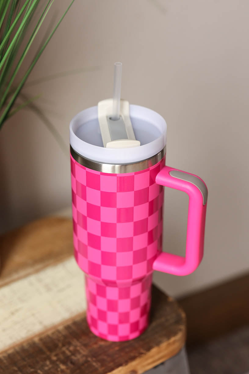 Straw Cover For Stanley Cup - Stylish Stanley Tumbler - Pink