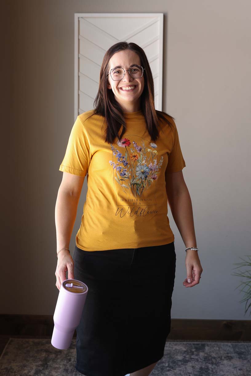 Mustard Wildflower Graphic Tee