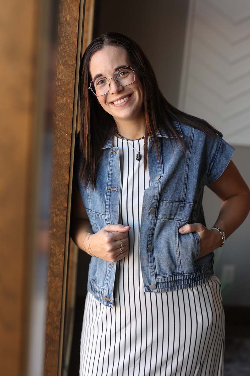 Denim Wash Button Up Vest Jacket, Small