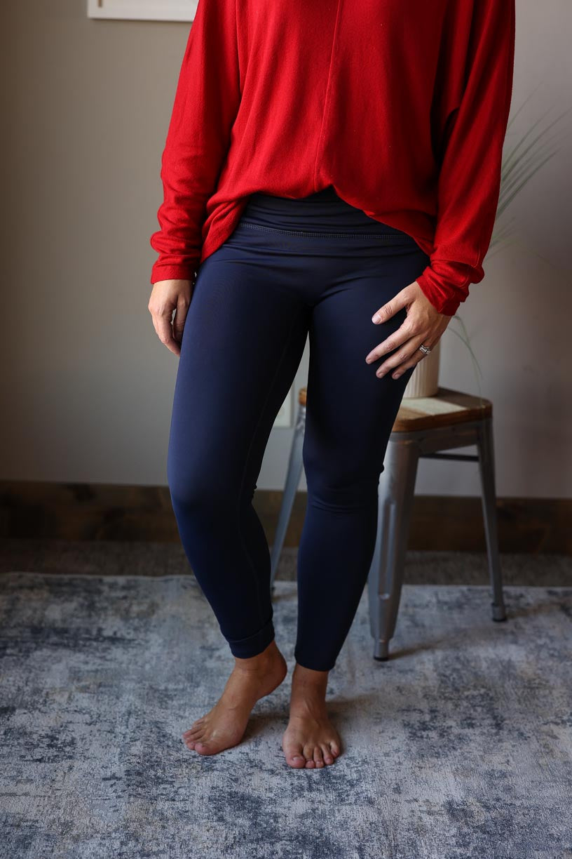 Buy Navy Blue Leggings for Women by Cover Story Online