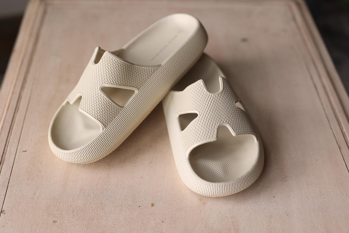 Beige H-Slide Waterproof Beach Sandals • 6-10