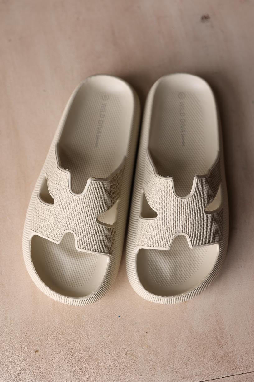 Beige H-Slide Waterproof Beach Sandals • 6-10