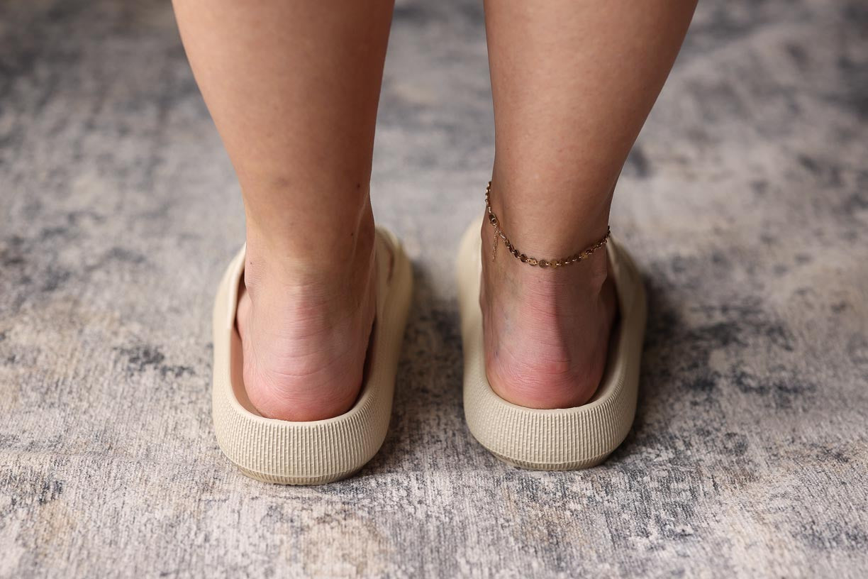 Beige H-Slide Waterproof Beach Sandals • 6-10