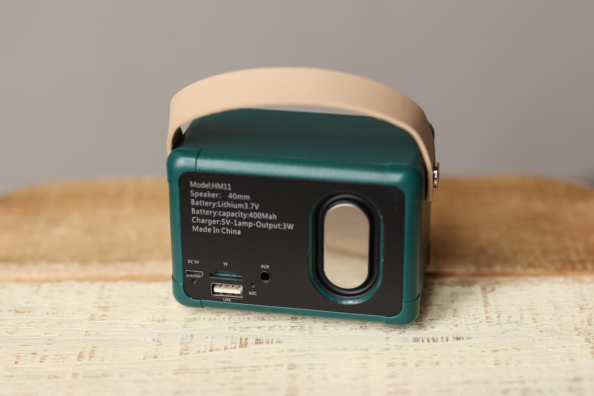 Dark Green Retro Wireless Bluetooth Speaker