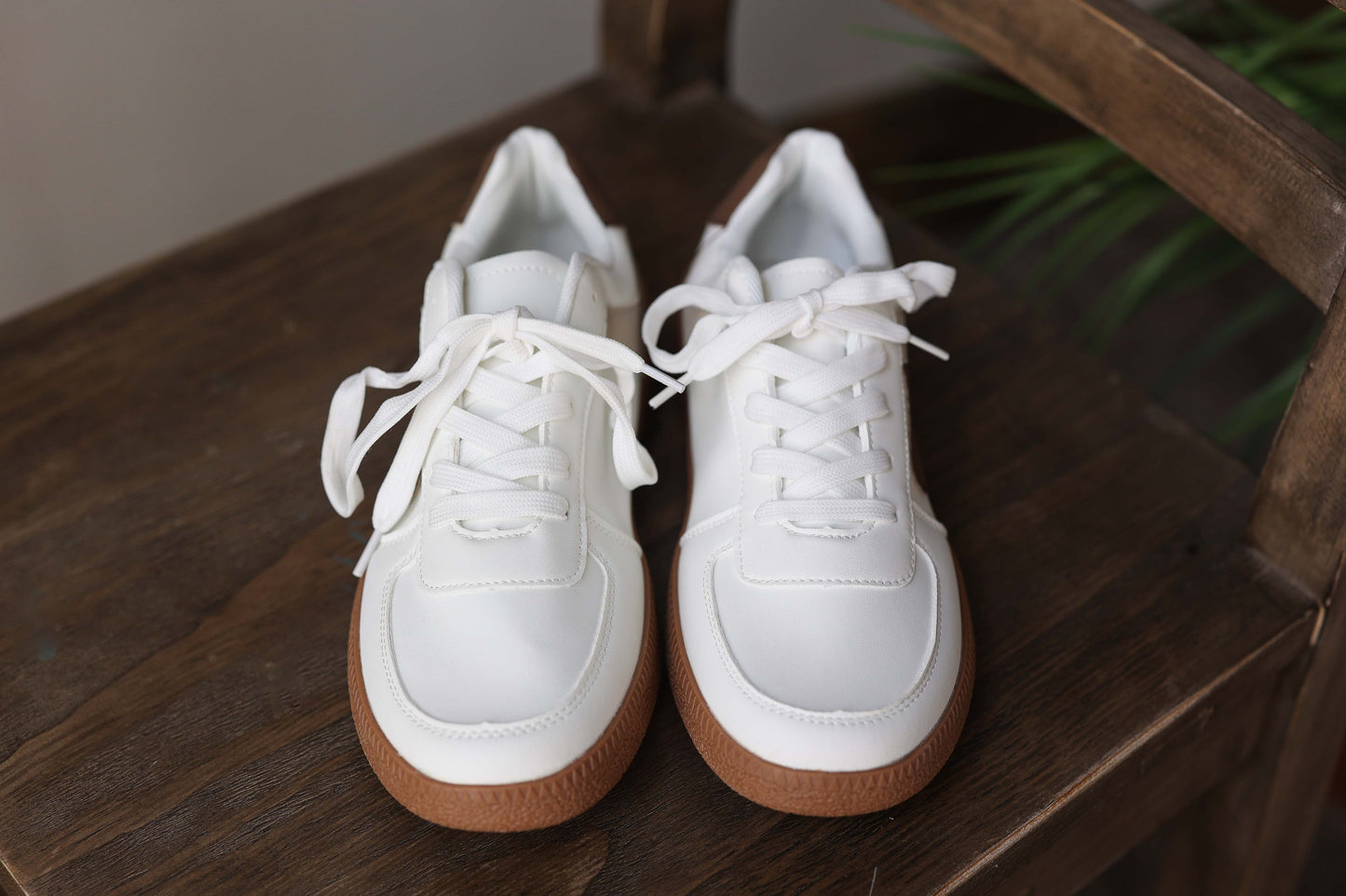 Coffee Color Contrast Sneakers