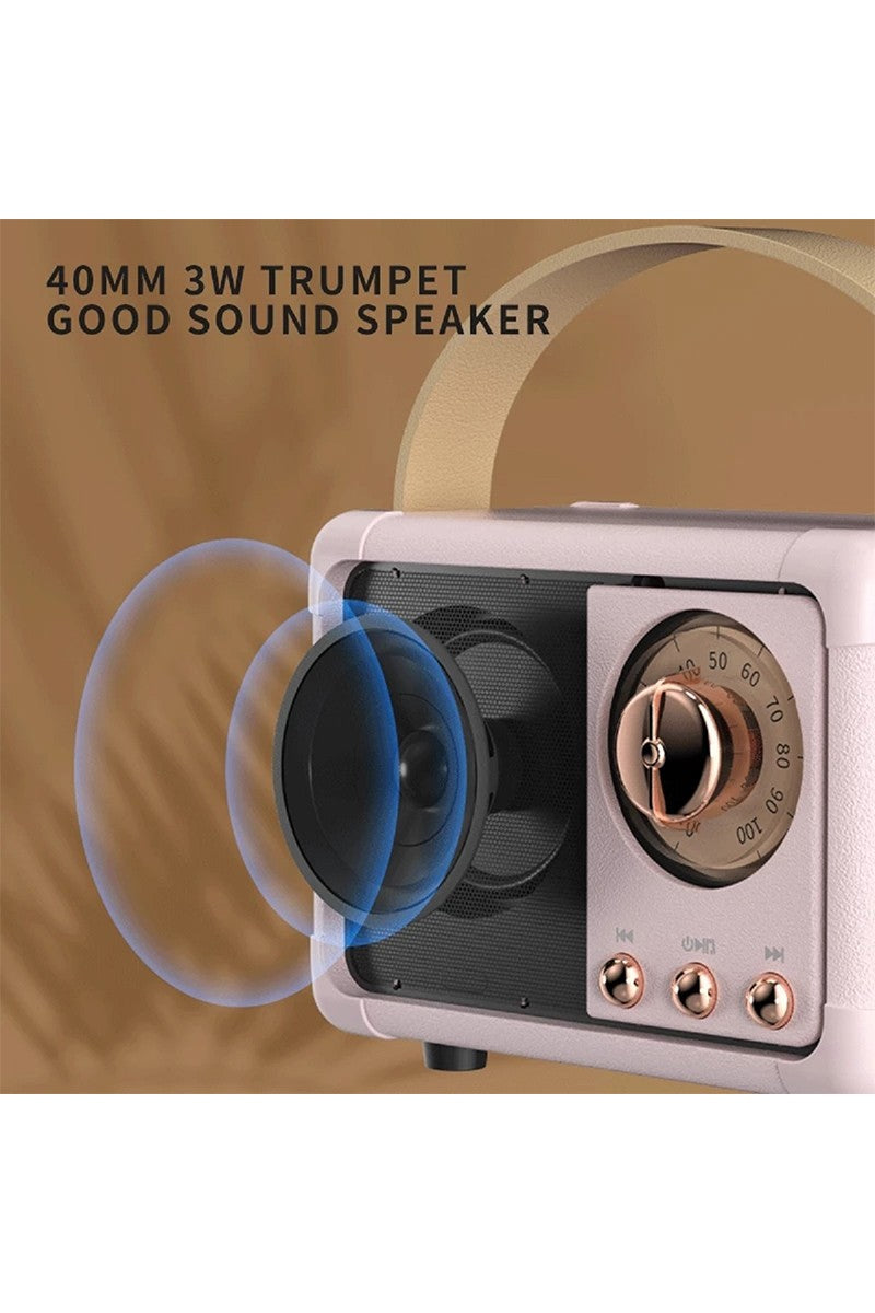 Black Retro Mini Wireless Bluetooth Speaker