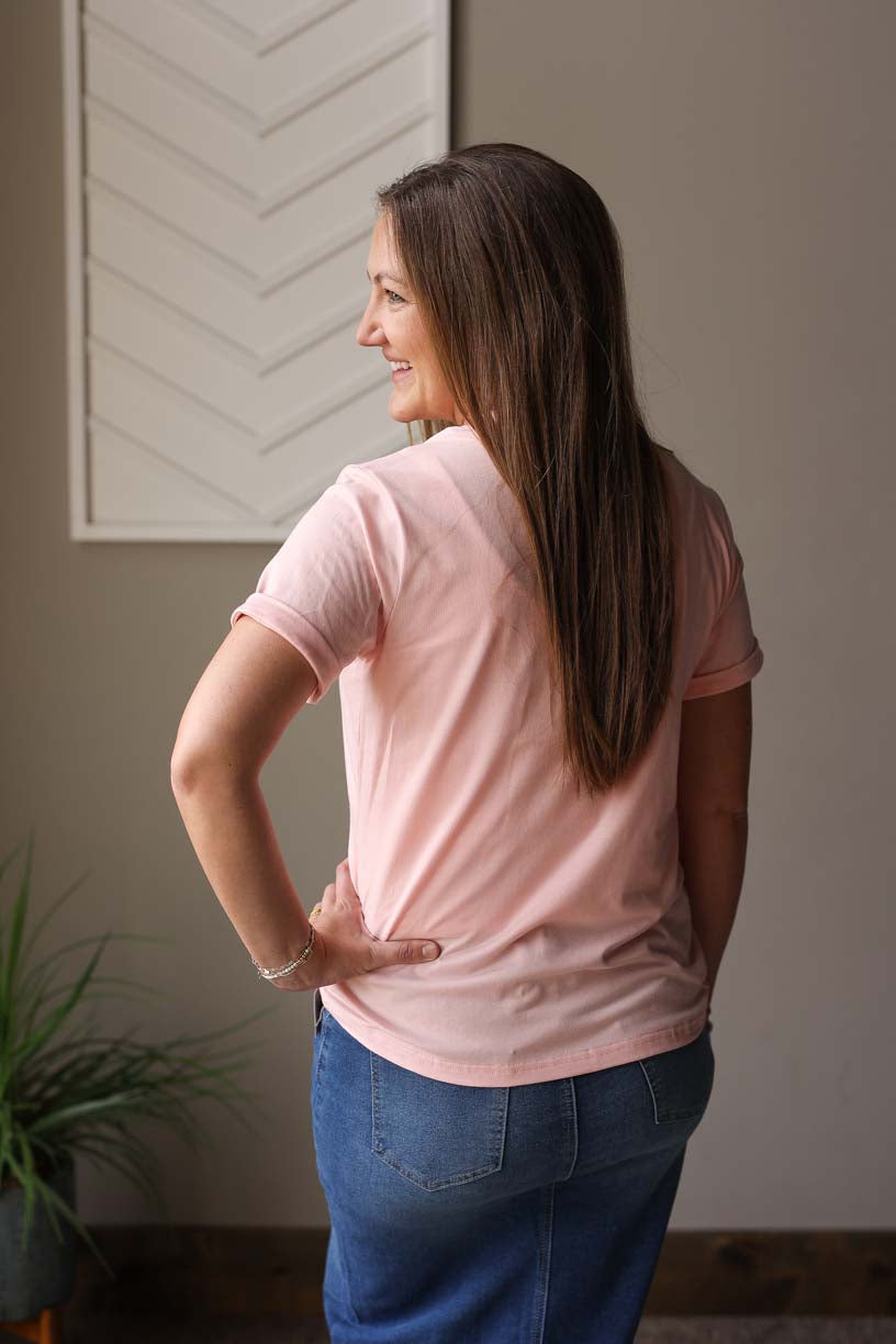 Peach "Mama" Tee; S-2XL PLUS