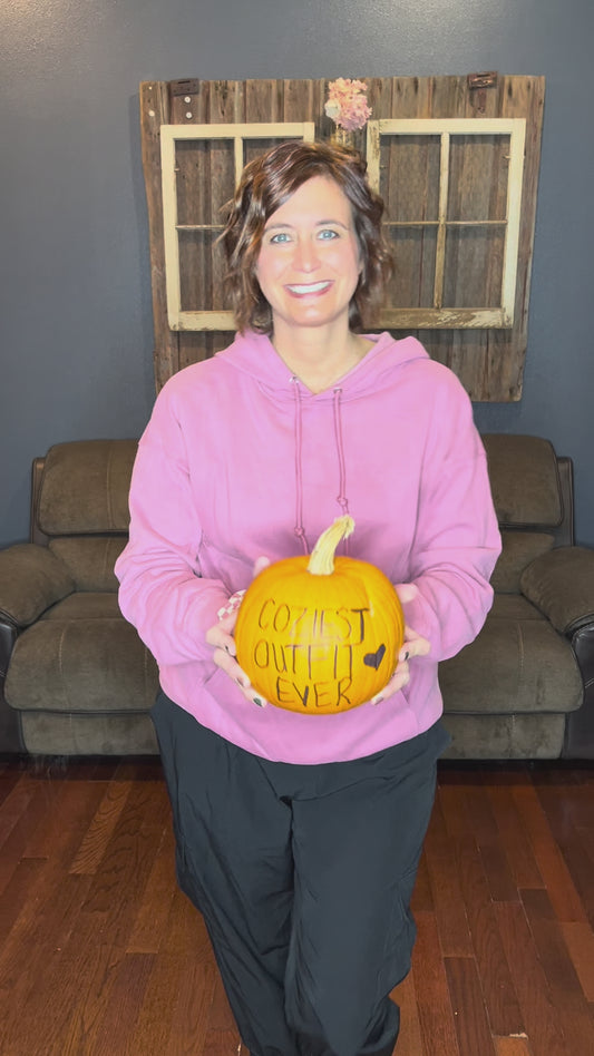 Mulberry Kangaroo Pocket Hoodie; S-2XL PLUS