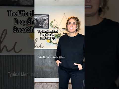 The Effortless Drop Shoulder Pocket Crewneck – Black