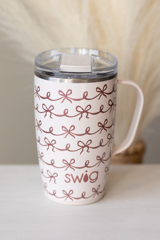 Pink Bow 18oz SWIG Tumbler