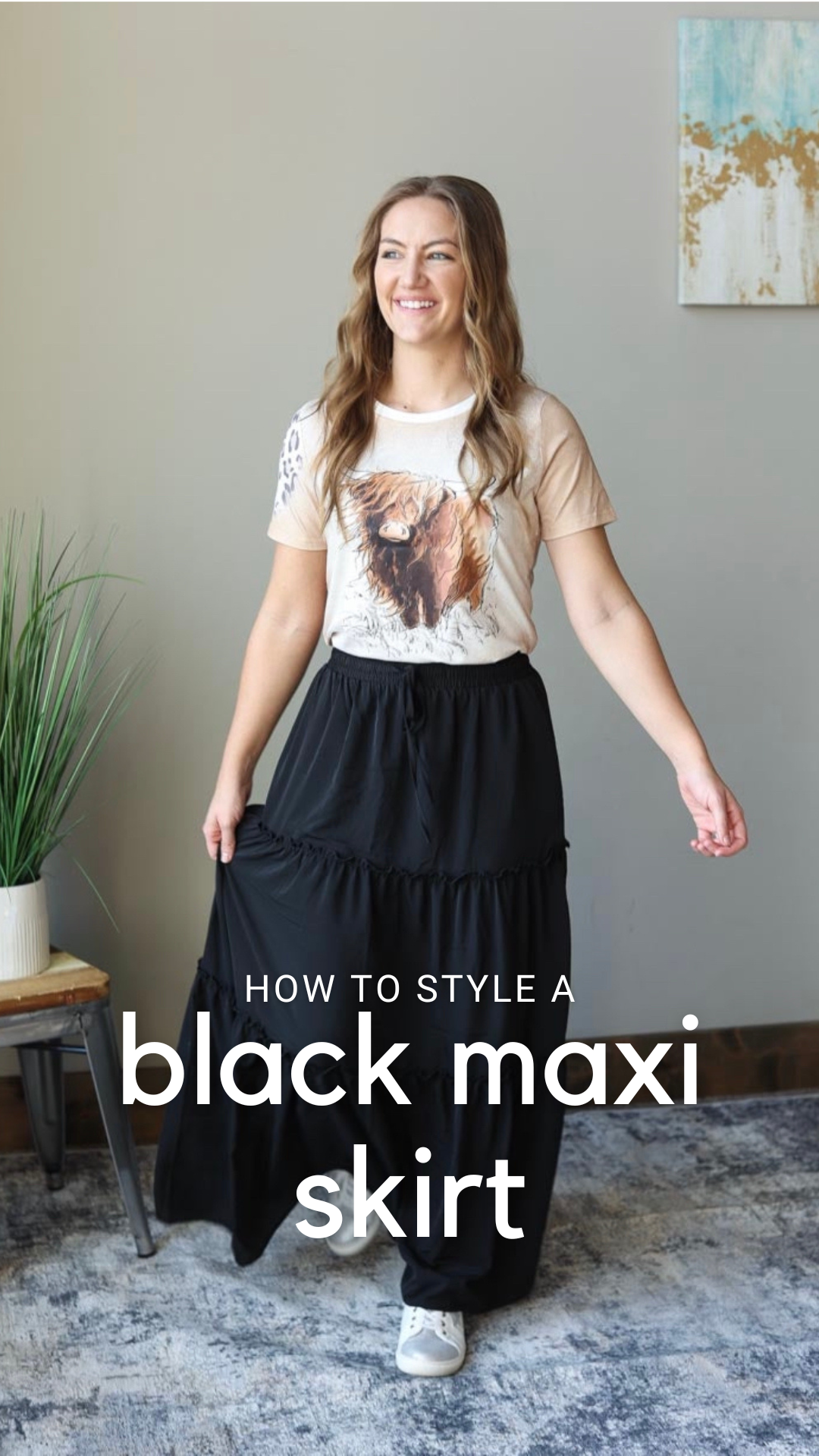 3 Ways to Style a Black Maxi Skirt for Casual Summer Outfits