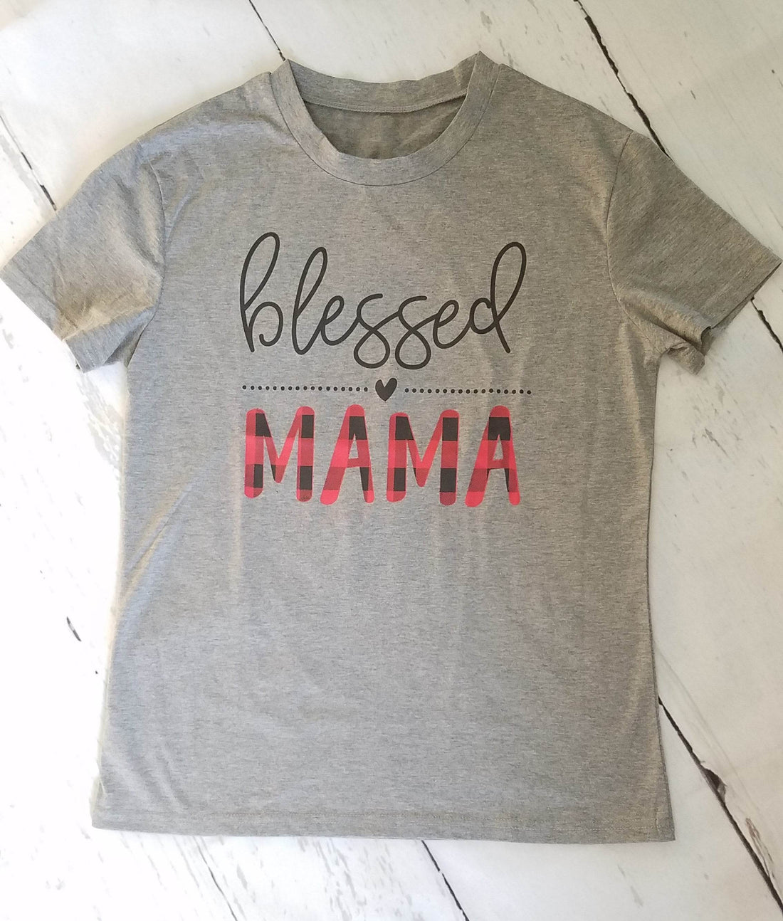 Blessed Mama Grey Boutique Shirt - Classy Closet Shop