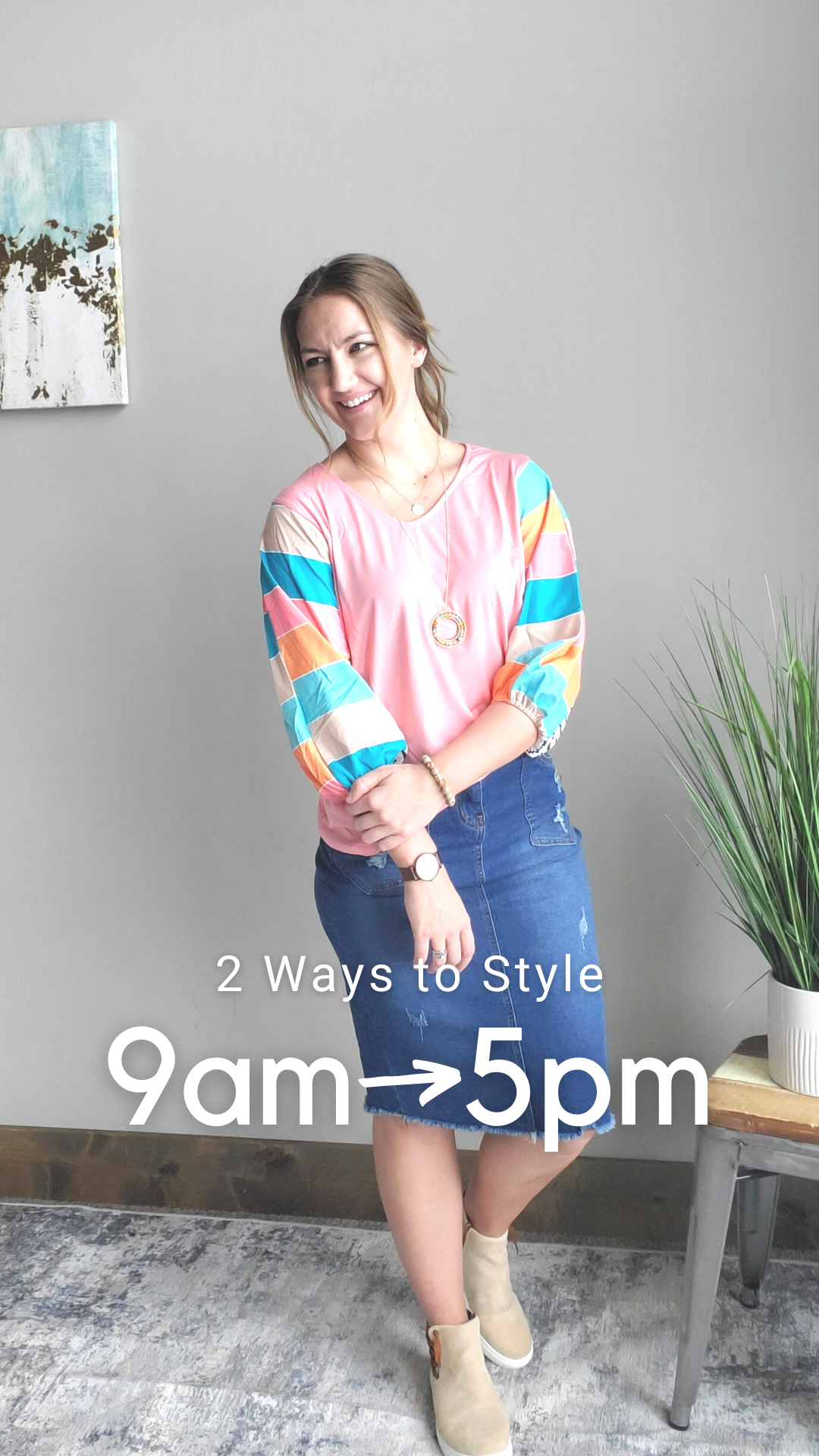 2 Ways to Style: Pink Dolman Top