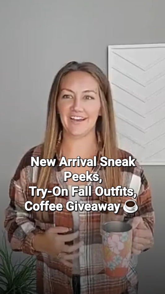 Fall Try-Ons, Sneak Peek New Arrivals, Coffee Giveaway: Coffee Chat ☕️