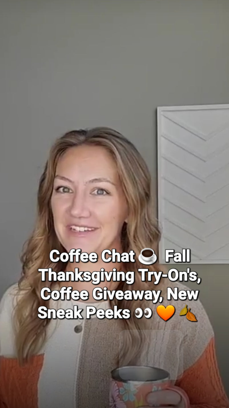 Coffee Chat ☕️ 🍂  Sneak Peeks 👀 Coffee Giveaway 🌟 Fall Fit Try-On's 🧡