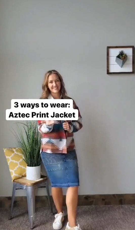 3 Ways to Wear: Aztec Print Jacket