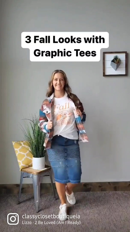 3 Fall Looks with Graphic Tees