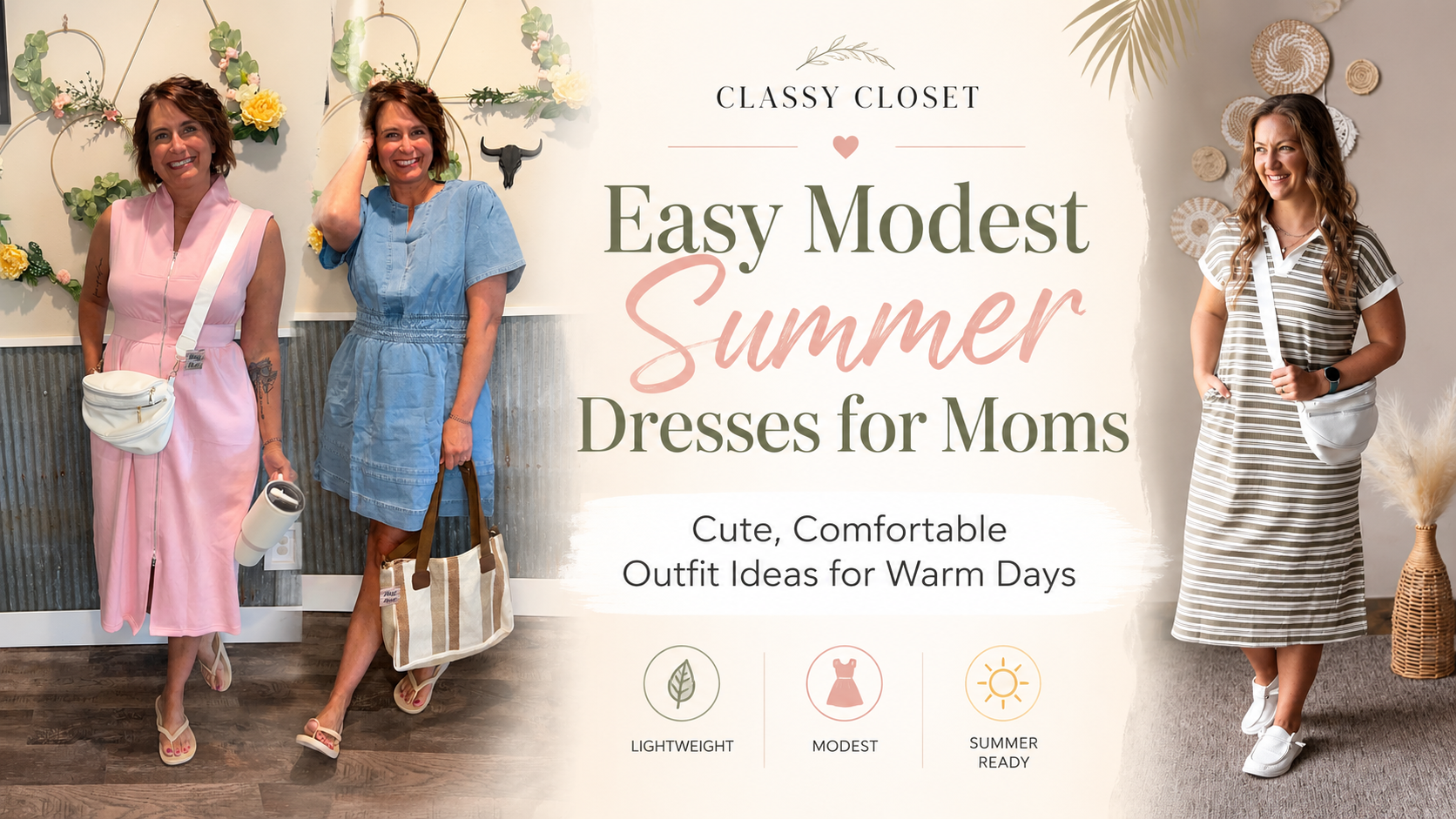 Easy Modest Summer Dresses for Moms: