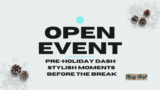 Pre-Holiday Dash Open Shopping Event ✨🎄