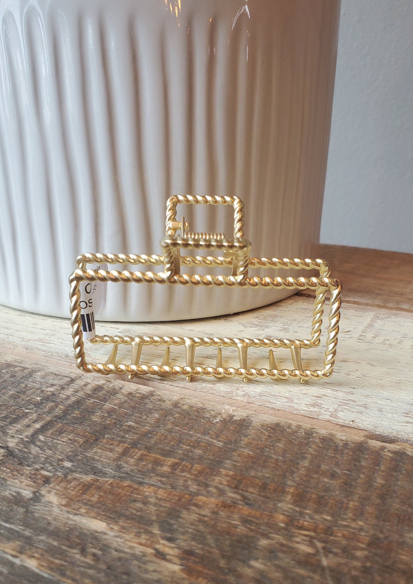 Gold Square Claw Clip - Gift Ideas for Her 2023 Stocking Stuffer for Her