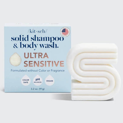 Ultra Sensitive Hair Shampoo & Body Wash Bar Fragrance Free