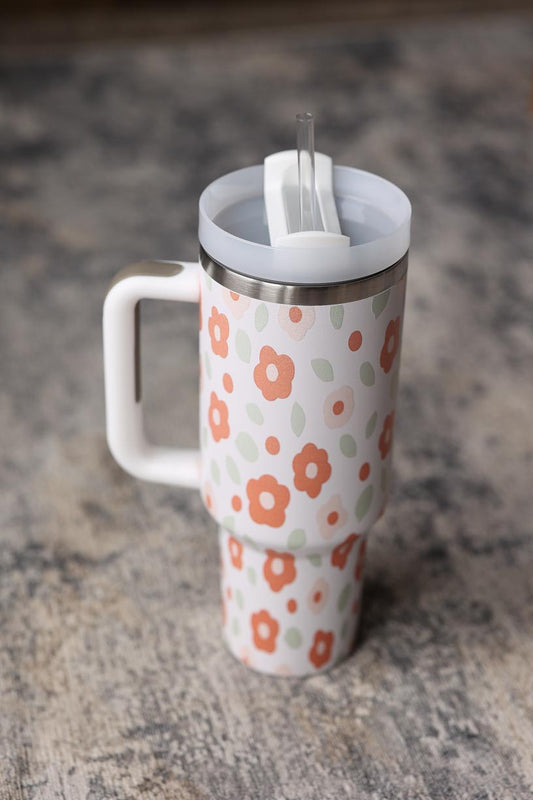 <span data-mce-fragment="1">40 oz Floral Leaves Stainless Tumbler— Comes with a straw and has a twist top feature that you can use with a straw or twist and have a drinking hole instead. Great for gift ideas for her, Mother's Day, graduation gifts, birthday gifts, and more! Classy Closet online modest clothing boutique for women over 30