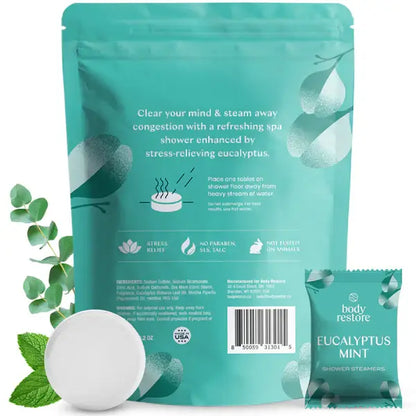 Body Restore Shower Steamers Bombs Bag
