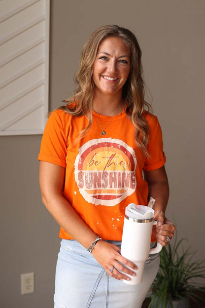 Orange "Be The Sunshine" Tee • S-2XL PLUS