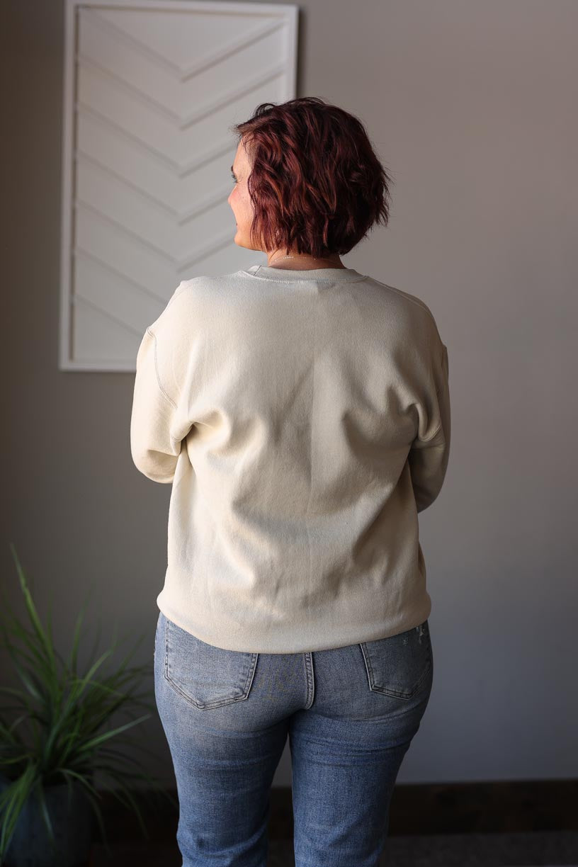 Natural "One Tough Mama" Sweatshirt; S-2XL PLUS