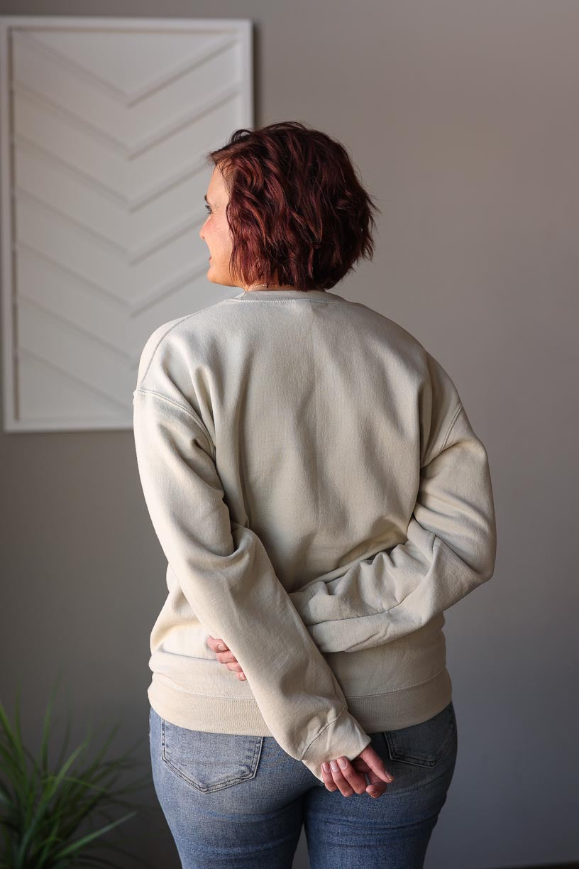 Natural "One Tough Mama" Sweatshirt; S-2XL PLUS