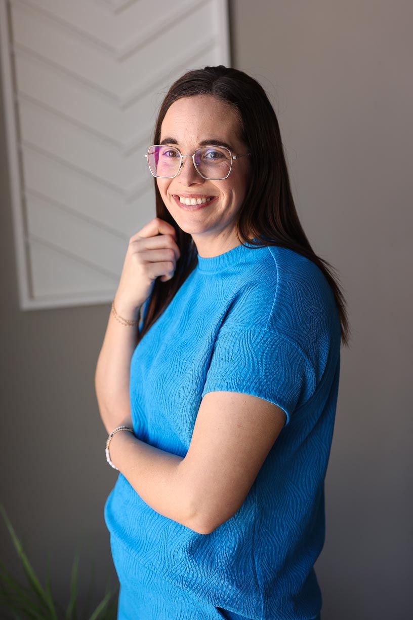 Royal Blue Textured Crewneck Short Set
