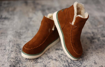 Chestnut Fur Slip On Shoes are the perfect addition to any winter outfit. Made with a fur inside and a sleek, slip-on style, these shoes provide warmth and comfort without sacrificing style from Classy Closet Online Women's Boutique.