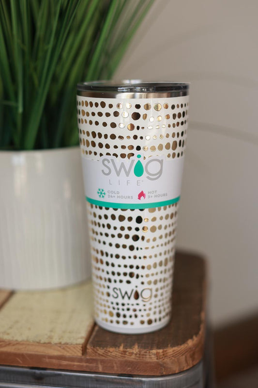Gold White Glamazon 32oz Swig Tumbler Gifts for Her Teacher GIfts at Classy Closet Online Modest Boutique for Women
