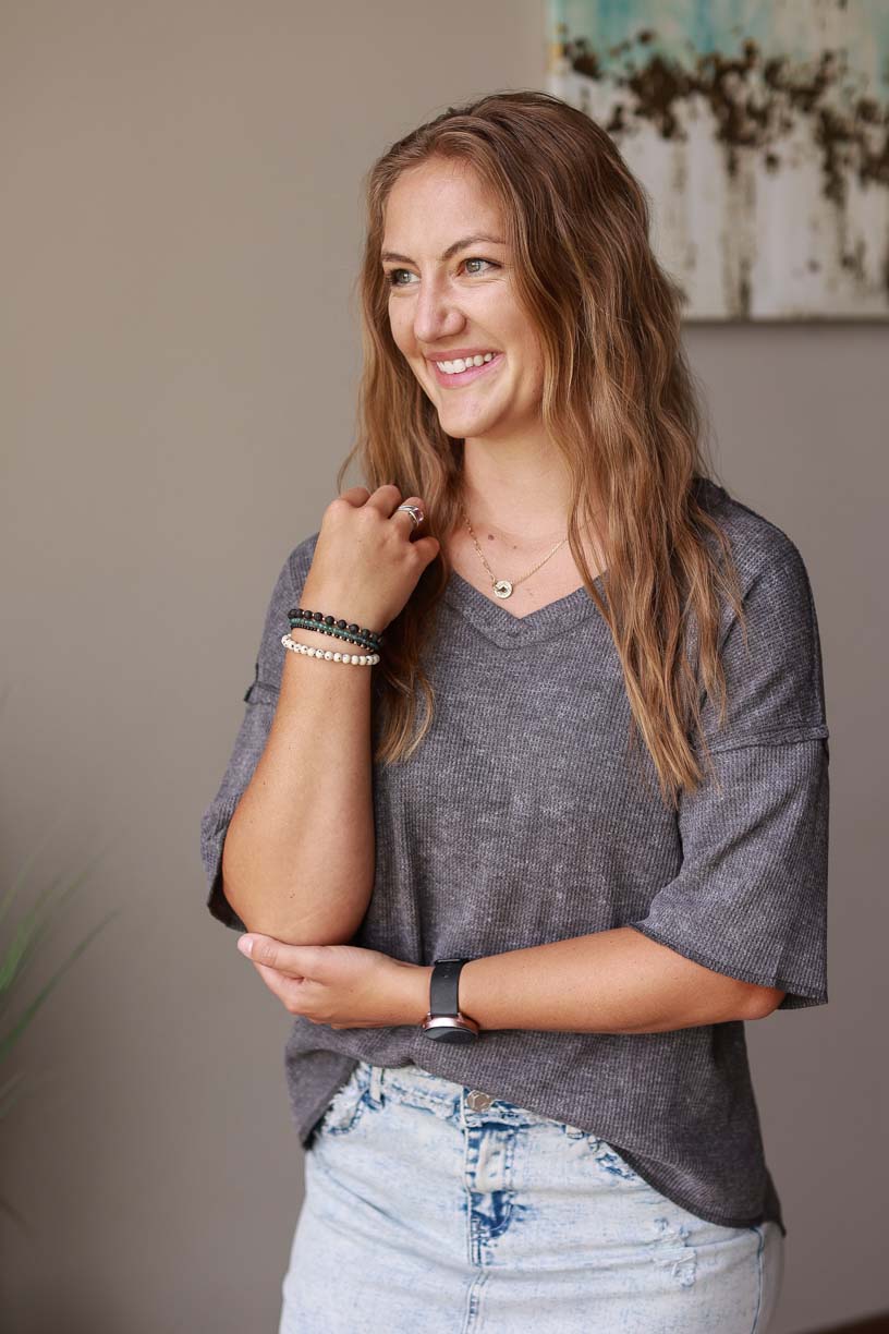 Whether you're running errands or relaxing at home, our Gray Waffle Oversized Top is the cozy choice for everyday style! Online Women's Clothing Boutique for Modest Fashion at Classy Closet