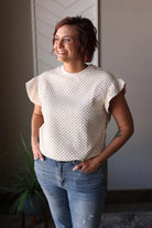 This top and shorts set is a perfect addition to your wardrobe. The stylish print effortlessly adds flair to your outfit, while the top-notch quality material ensures comfort and versatility for any occasion. Mix and match the top and bottom separately for both going out and lounging outfits. Classy Closet online women's boutique for modest fashion, cute casual outfits, and hard to find denim skirts. 