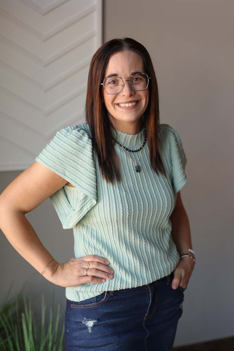Sage Textured Flutter Sleeve Top