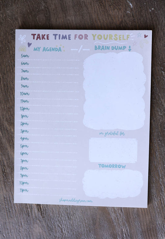 Take Time For Yourself Jumbo Daily Planner