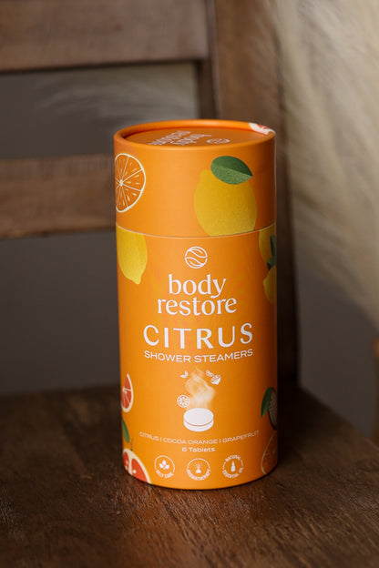 Body Restore Shower Steamer Aromatherapy Citrus Tube Pack of 6